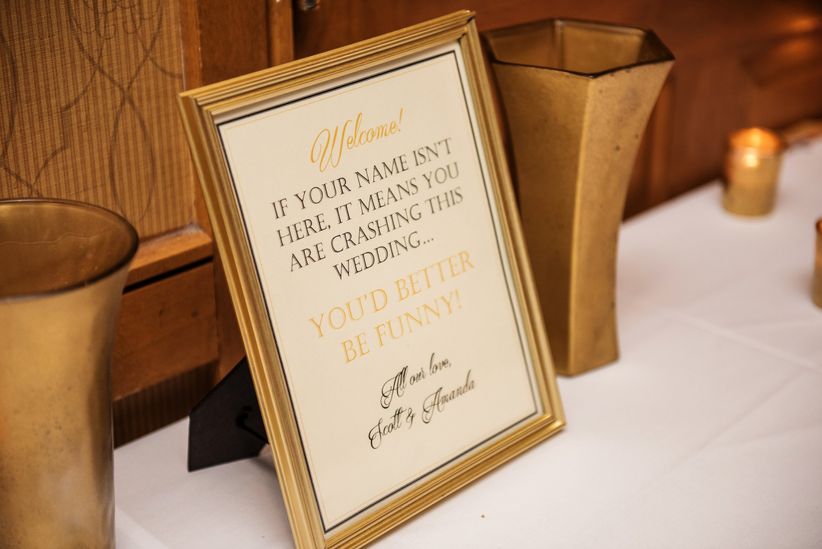 escort card table sign 