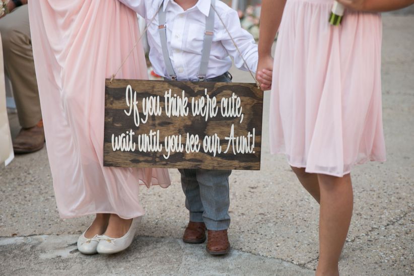 children wedding sign 