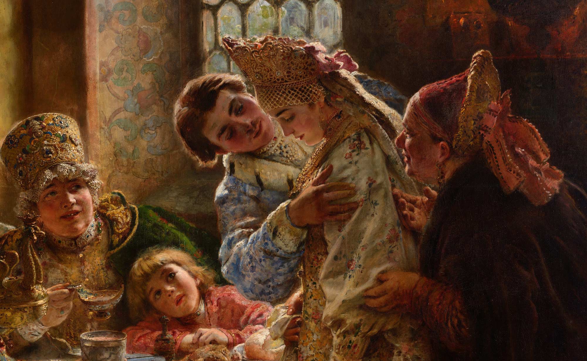 Konstantin Makovsky, A Boyar Wedding Feast, 1883