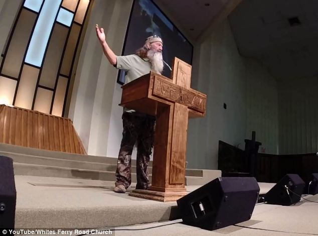 Rant: In an Easter Sunday sermon at his Louisiana church, Duck Dynasty patriarch Phil Robertson complained about the outrage against him following his homophobic comments last year