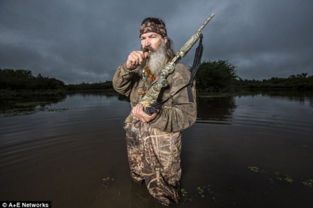 In hot water: Robertson, 68, was briefly suspended from Duck Dynasty last December following an interview