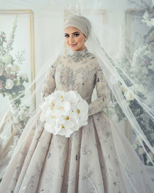 Свадебное платье в мусульманском стиле