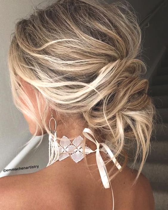 messy-low-updo-hair-trends-wedding-hairstyles-2019-min