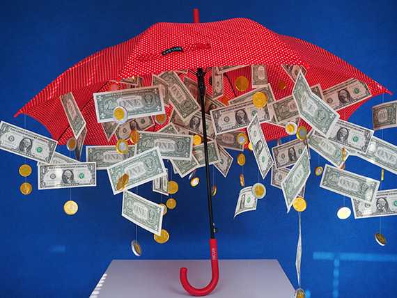 Поздравление на свадьбу зонт с деньгами